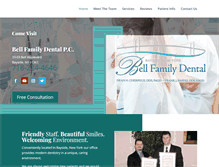 Tablet Screenshot of bellfamilydental.com